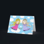 Twin Sisters Verjaardag Kaart Fairy Princess<br><div class="desc">Een personage dat ik met de hand tekende en digitaal kleurde:)</div>