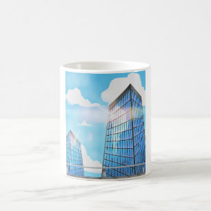 Twin Skyscrapers Koffiemok