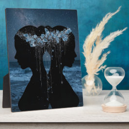 Twin Souls Beneath the Stars Fotoplaat