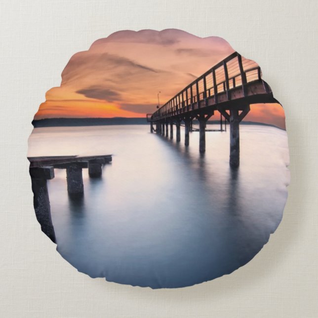 Twin Spits Rond Kussen (Voorkant)