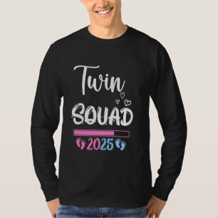 TWIN SQUAD 2025 Twin Mom Baby MOM TO BE Pregnancy T-shirt