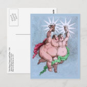 Twin Stars Castor en Pollux van Gillray Briefkaart (Voorkant / Achterkant)