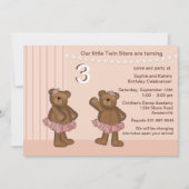 Twin Stars Uitnodiging (Voorkant)