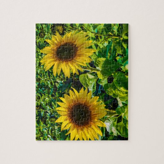 Twin Sunflower Legpuzzel (Verticaal)