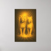 Twin Sunlit Guardians | ManJiangHong Fine Art Canvas Afdruk (Voorkant)