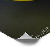 "Twin Suns" Geel Foxglove Wildflower Poster (Hoek)