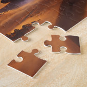 Twin Suns Woestijn Sci-Fi Buitenlands Landschap Legpuzzel (Zijkant)