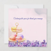 Twin Tea voor twee Baby shower bedankkaart (Voorkant)