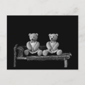 Twin Teddy Bears Briefkaart (Voorkant)