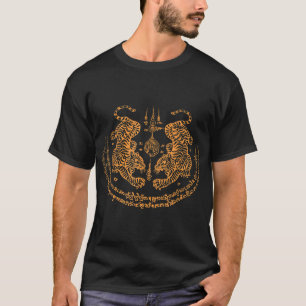 Twin Tiger Sak Yant Tattoo Muay Thai Thailand Mart T-shirt