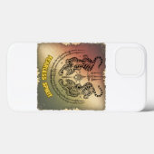 Twin Tigers Sak Yant iPhone hoesje | onbevreesde g (Achterkant (horizontaal))