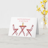 *TWIN* TIJD OM UW "BIRTHDAY" TE CELEBRAËREN KAART (Gele Bloem)