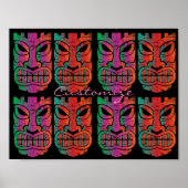 Twin Tiki Sculpture Thunder_Cove Poster (Voorkant)