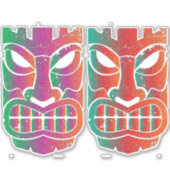 Twin Tiki Sculpture Thunder_Cove Sticker (Voorkant)