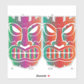 Twin Tiki Sculpture Thunder_Cove Sticker (Vel)