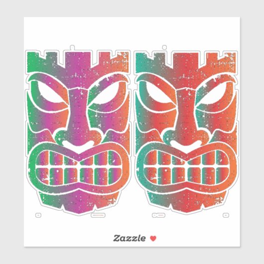 Twin Tiki Sculpture Thunder_Cove Sticker (Vel)