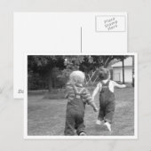 Twin Toddlers bij Play Briefkaart (Voorkant / Achterkant)