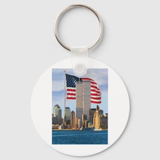 Twin Tower America Sleutelhanger (Voorkant)