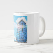 Twin Tower Skyscrapers Grote Koffiekop (Voorkant rechts)