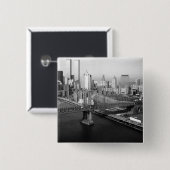 Twin Towers: 1991 Vierkante Button 5,1 Cm (Voorkant /achterkant)