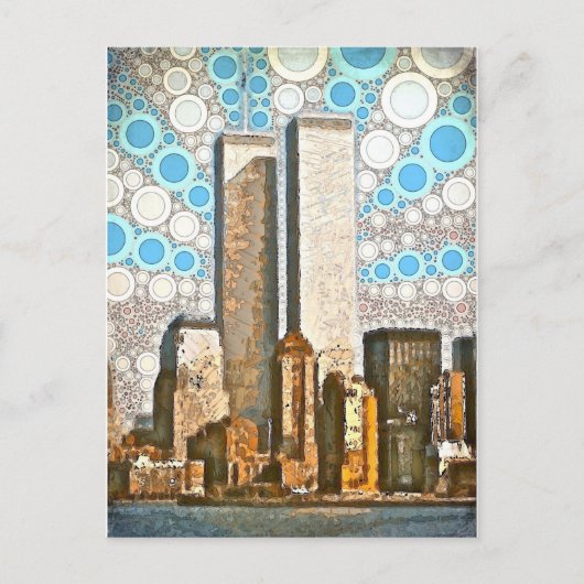 Twin Towers 1995 Briefkaart (Voorkant)