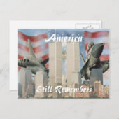 Twin Towers 9/11 Herdenking Briefkaart (Voorkant / Achterkant)