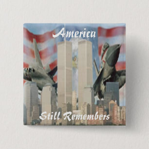 Twin Towers 9/11 Herdenking Button