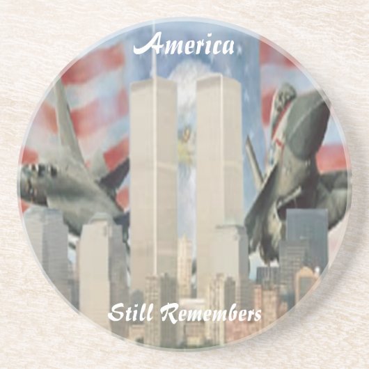 Twin Towers 9/11 Herdenking Onderzetter (Voorkant)