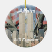 Twin Towers 9/11 Herdenking Ornament (Achterkant)