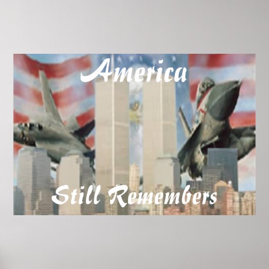 Twin Towers 9/11 Herdenking Poster (Voorkant)