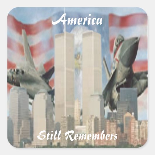Twin Towers 9/11 Herdenking Stickers (Voorkant)