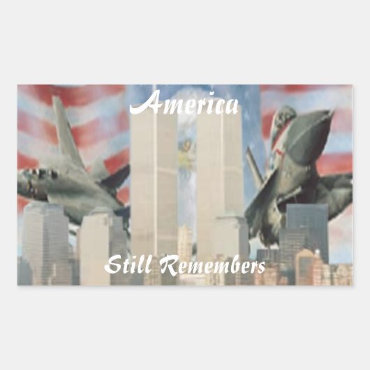 Twin Towers 9/11 Herdenking Stickers (Voorkant)