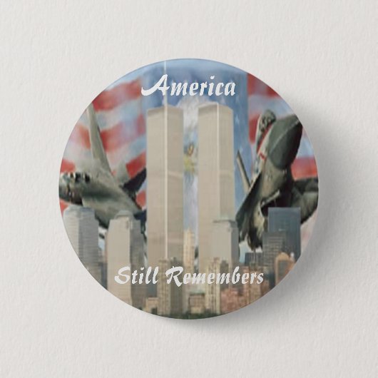 Twin Towers 9/11 Remembrance Button (Voorkant)