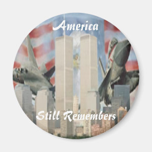 Twin Towers 9/11 Remembrance Magnet