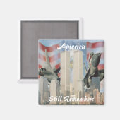 Twin Towers 9/11 Remembrance Magnet (Voorkant / Achterkant)