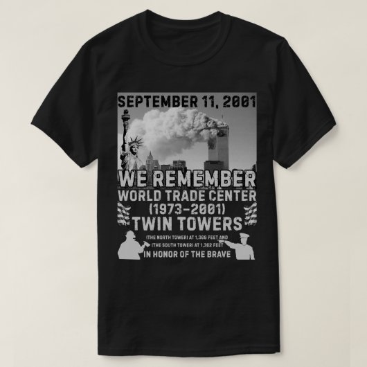 Twin Towers 9/11 T-shirt (Design voorkant)