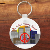 Twin Towers Art Giften voor alle leeftijden Sleutelhanger (Voorkant)