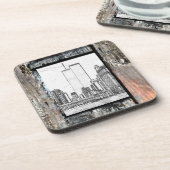 Twin Towers Bier Onderzetter (Linkerzijde)