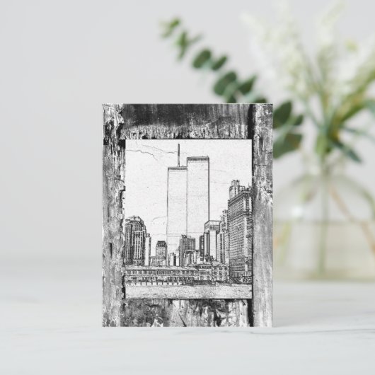 Twin Towers Briefkaart (Staand voorkant)