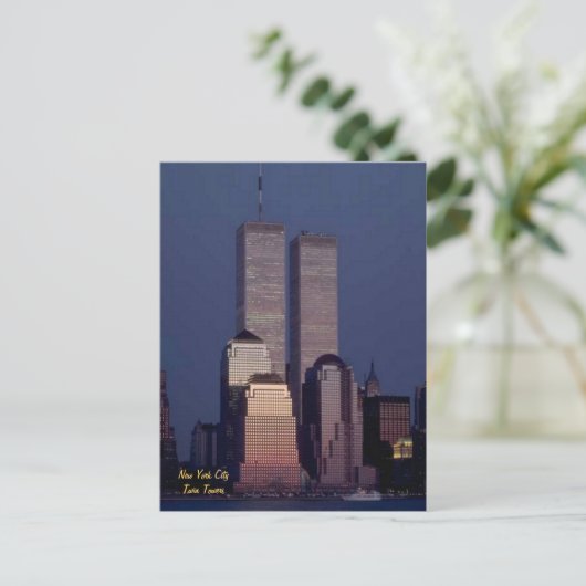 Twin Towers Briefkaart (Staand voorkant)