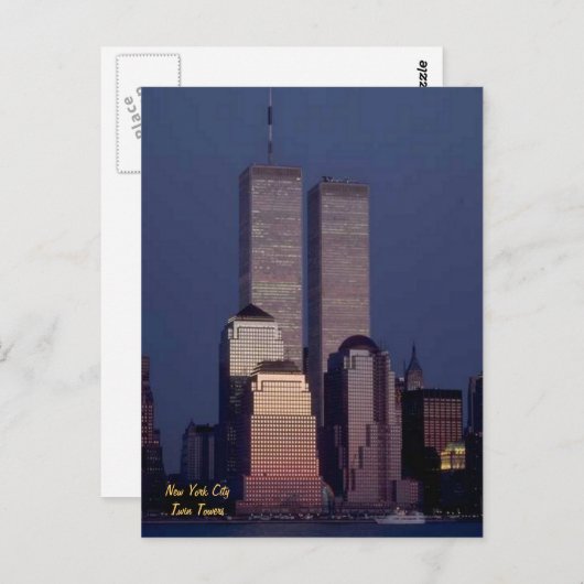 Twin Towers Briefkaart (Voorkant / Achterkant)