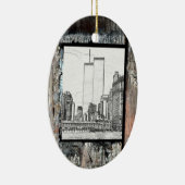 Twin Towers Keramisch Ornament (Rechts)