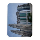 Twin towers Kuala Lumpur flexibele magneten (Verticaal)