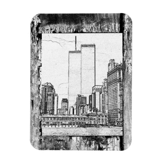 Twin Towers Magneet (Verticaal)