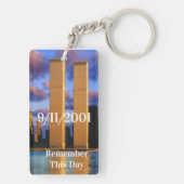 Twin Towers Memorial Sleutelhanger (achterkant)