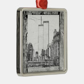Twin Towers Metalen Ornament (Rechts)
