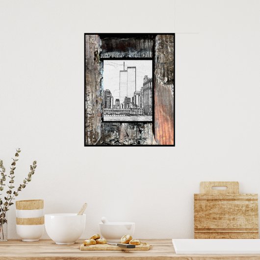 Twin Towers Poster (Keuken)