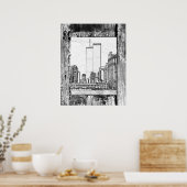 Twin Towers Poster (Keuken)