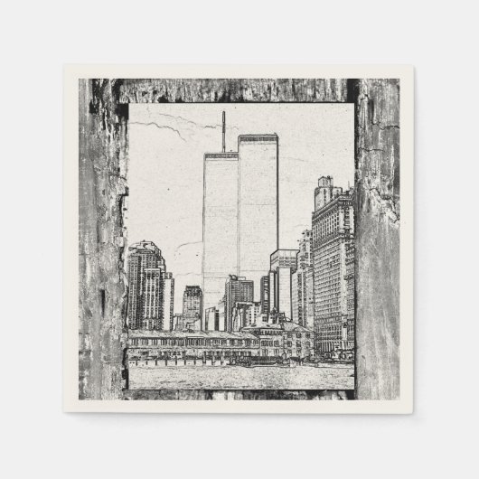 Twin Towers Servetten (Voorkant)