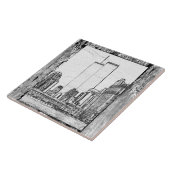 Twin Towers Tegeltje (Zijkant)